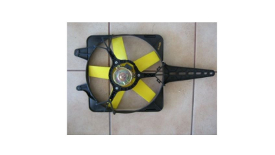 GMV radiator electroventilator Fiat Uno (Model 45 , 55 , 60, 70), 1983-1993 ( 1,4; 0,9; 1,1; 1,3 Benzina ) , Manual, fara AC, 100W/280mm, cu 2pini, plastic, Aftermarket