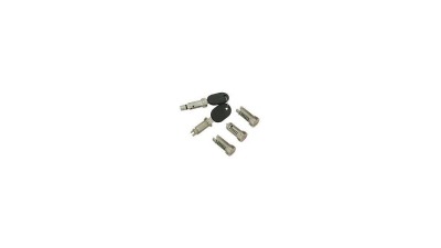 Set yale inchidere Fiat Uno (146 A/E) 1989-06.2002 3-5usi, cu chei, cu 2 butuci blocare usa, butuc portbagaj, contact pornire si buson rezervor, 7696.107; 7696107,