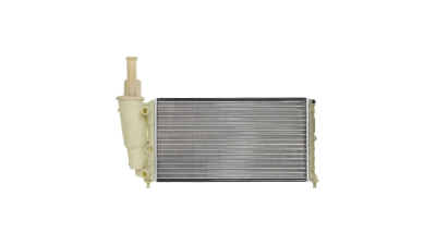 Radiator racire Fiat Punto, 06.1993-08.1999, Lancia Ypsilon, 1996-07.2000, Motorizare 1, 2 44/54/62/63kw Benzina, tip climatizare fara AC, cutie Manuala, diametru iesire/intrare 28/28mm, dimensiune 580x322x23mm, Cu lipire fagure mecanica, DEUS