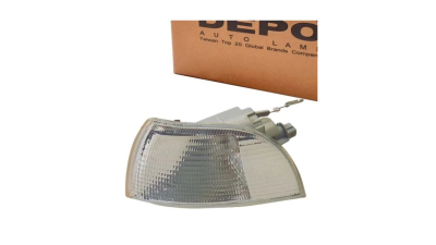 Lampa semnalizare fata FIAT PUNTO I (176), 10.1993-09.1999, DEPO, fata, partea stanga, tip bec P21W; alb; fara soclu bec;
