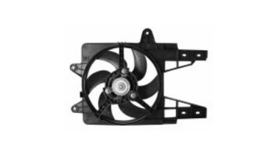 GMV radiator electroventilator Fiat Punto, 06.1993-08.1999, Lancia Ypsilon, 1996-2003, Motorizare 1, 1 40 Kw; 1, 2 44/54/62/63kw; 1, 4 55/59kw; 1, 6 65kw; 1, 7 Td 46kw Benzina, tip climatizare Fara AC, dimensiune cu 2 pini, 300mm, plastic, Aftermarket
