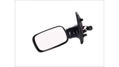 Oglinda exterioara Fiat Punto I (176) 10.1993-09.1999 partea stanga Best Auto Vest crom plana carcasa neagra reglare manuala prin cablu fara incalzire, cu 5 usi