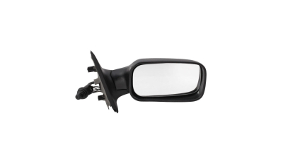 Oglinda exterioara Fiat Punto I (176) 10.1993-09.1999 partea dreapta Best Auto Vest crom convex carcasa neagra reglare manuala prin cablu fara incalzire 3017522E, cu 5 usi