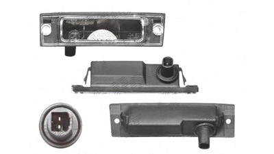 Lampa numar Fiat Punto 1 (176), 10.1993-09.1999, spate, Dreapta, C5W; cu suport becuri, TYC