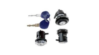 Set yale inchidere Fiat Punto 1 (176), 1993-1999, cu chei, cu 2 butuci blocare usa, cu blocare portbagaj si buton deschidere, fata/spate, stanga/dreapta,