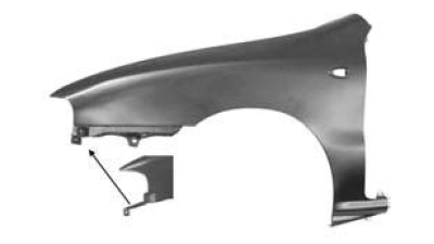 Aripa fata Fiat Bravo/Brava (182), 06.1995-10.2001, partea Stanga, cu gaura pentru semnalizare, 7769004, 301801