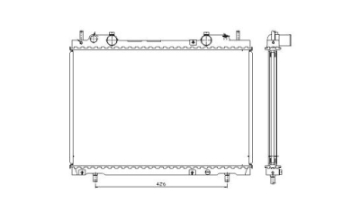 Radiator racire Best Auto Vest 301808-6