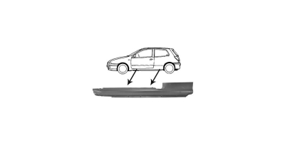 Prag Fiat Bravo (182) 06.1995-10.2001 Stanga , prag din metal