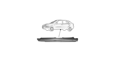 Prag Fiat Bravo (182) 06.1995-10.2001 Dreapta , prag din metal