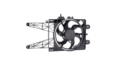 GMV radiator electroventilator Fiat Punto (188), 07.1999-2010, Motorizare 1, 2 16v Benzina, tip climatizare fara AC, cutie M/A, dimensiune 315mm, cu 2 pini, tip Valeo, plastic, Aftermarket