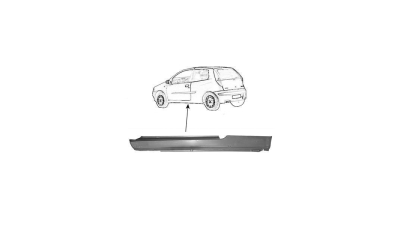 Prag Fiat Punto 2 (188) 07.1999-07.2003 Fiat Punto 2 Fl (188) 07.2003-09.2005 Stanga , model cu 3 usi, prag din metal