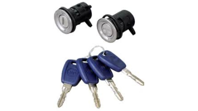 Set yale inchidere Fiat Punto 2 (188), 1999-07.2003, pt modele cu 3 Usi, cu chei, cu 2 butuci blocare usa, stanga/dreapta, fata,