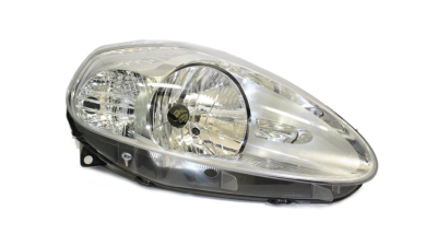 Far Fiat Punto Grande (199) 11.2008-02.2012, partea Dreapta, H4+PY21W+W5W; electric; element reflectorizant argintiu; cu motor, DEPO