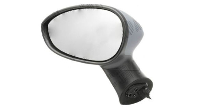 Oglinda exterioara Fiat Linea (323), 06.2007-, Punto Grande (199) 09.2005-, Punto Evo (199), 09.2009-, Punto (199), 02.2012-, Stanga, Crom, electrica, Fara incalzire, carcasa neagra, Convex, View Max, 735410432; 735410640; 735465561; 735465