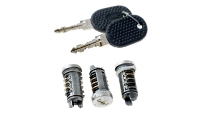 Set yale inchidere Fiat Tempra (159) Sedan/Combi, 01.1990-08.96, Fiat Tipo (160), 08.88-05.95, cu chei, cu 2 butuci blocare usa, cu apasare eliberare buton,