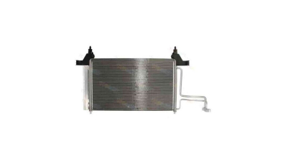 Condensator climatizare Fiat Stilo, 03.2005-08.2008, motor 1.4, 66 kw; 1.6, 77 kw benzina, full aluminiu brazat, 575(535)x335x16 mm, cu uscator si filtru integrat