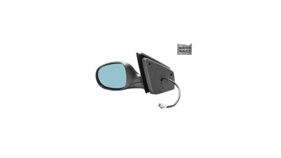 Oglinda exterioara Fiat Bravo (198) 02.2007-2014 partea dreapta View Max albastra convex carcasa neagra reglare electrica cu incalzire