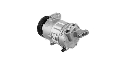 Compresor aer conditionat Fiat Bravo (198), 2007-2014, Idea, 2004-2011, Linea, 2007-2015, Punto EVO, 2005-2012, Lancia Musa, 2004-2012, motorizare 1.6 MultiJet, diesel, rola curea 110 mm, 6 caneluri, de tip Denso: 5SL12C