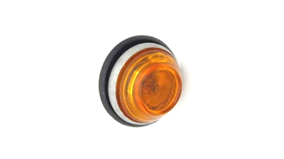 Lampa semnalizare laterala Fiat 500, 1957-1975, partea Stanga=Dreapta portocaliu, cu suport bec, cu garnitura, 30 mm in diamentru, lampa universala; Best Auto Vest