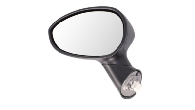 Oglinda usa exterioara Fiat 500 (312), 03.2007-08.2015; Fiat 500, 07.2015-, partea Stanga, reglare electrica; carcasa neagra; incalzit; sticla convexa; geam cromat; 5 pini; RGAS44, Aftermarket
