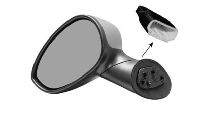 Oglinda exterioara Fiat 500 (312) 03.2007- partea stanga View Max crom convex reglare electrica cu incalzire