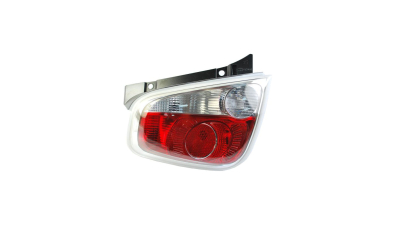Stop spate lampa Fiat 500 (312), 03.2007-08.2015 HATCHBACK, partea Stanga, cu lampa ceata, SILVER, fara suport becuri, Depo