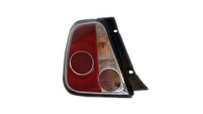 Stop spate lampa Fiat 500 (312), 03.07-, spate, omologare ECE, cu suport bec, negru, 51934480, Stanga