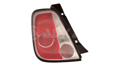 Stop spate lampa Fiat 500 (312), 03.2007-08.2015, Cabrio, partea Stanga, cu lampa ceata Spate, tip bec P21W+PY21W+R10W; janta neagra; fara soclu bec; Omologare: ECE, DEPO