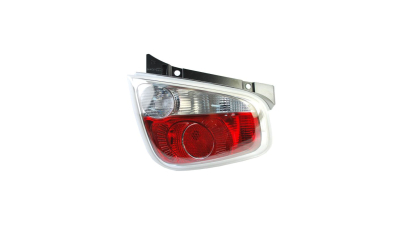 Stop spate lampa Fiat 500 (312), 03.2007-08.2015 HATCHBACK, partea Dreapta, cu lampa ceata, SILVER, fara suport becuri, Depo 661-1931R-LD-UE