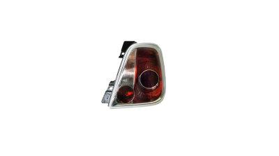 Stop spate lampa Fiat 500 (312), 03.2007-08.2015, Cabrio, partea Dreapta, cu lampa de mers inapoi, tip bec P21W+PY21W+R10W; rama argintie; fara soclu bec; Omologare: ECE, DEPO