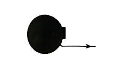 Capac bara carlig remorcare Fiat Punto Evo (199) 09.2009-, parte montare spate, grunduit, 303696-9, Aftermarket