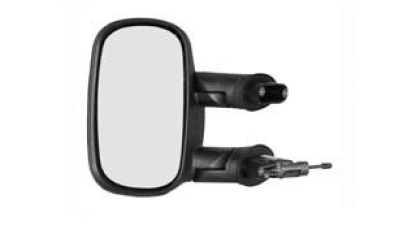 Oglinda exterioara Fiat Doblo (119/223) 01.2001-01.2010 partea stanga View Max crom convex carcasa prevopsita grunduita reglare manuala prin cablu fara incalzire