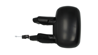 Oglinda exterioara Fiat Doblo (119/223) 01.2001-01.2010 partea stanga View Max crom convex carcasa neagra reglare manuala prin cablu fara incalzire