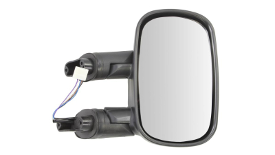 Oglinda exterioara Fiat Doblo (119/223) 01.2001-01.2010 partea dreapta View Max crom convex carcasa prevopsita grunduita reglare electrica cu incalzire