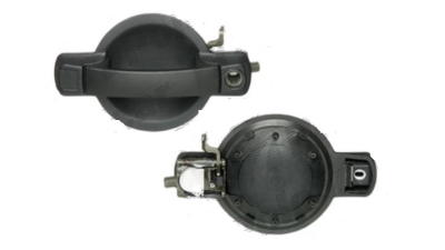 Maner usa exterior Fiat Doblo (119/223), 01.2001-01.2010, negru, fara butuc yala, Fata Stanga