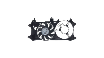 GMV radiator electroventilator Fiat Doblo (119/223), 2000-2010, Motorizare 1, 3 Multijet B51/55/62kw; 1, 9 D 47kw; 1, 9 Jtd 74kw; 1, 9 Multijet 77/88kw Diesel, tip climatizare Fara AC, dimensiune 300W/280mm, cu 2+2 pini, fara pre-rezistor, plastic, After