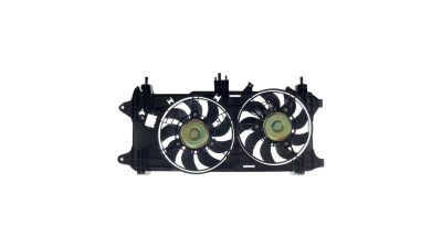 GMV radiator electroventilator Fiat Doblo (119/223), 2006-2010, Motorizare 1, 3 Multijet 55/62kw; 1, 9 Multijet 88kw Diesel, tip climatizare cu AC, dimensiune 2*300W/2x280mm, 2+2 pini, fara pre-rezistormm, Aftermarket