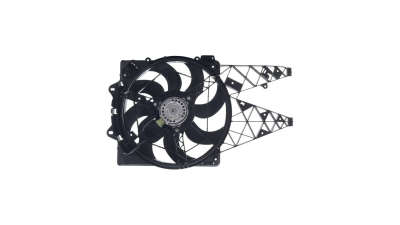 GMV radiator electroventilator Fiat Doblo (263), 01.2010-, Motorizare 1, 3 Multijet 66kw; 1, 4 T-Jet 88kw; 1, 6 Multijet 66/77kw; 2, 0 Multijet 99kw Diesel/Benzina, dimensiune 300W/385mm, 2+2 pini, cu pre-rezistor, plastic, Aftermarket