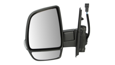 Oglinda exterioara Fiat Doblo (152/263) 01.2010- CARGO partea stanga View Max convex carcasa neagra reglare electrica cu incalzire, 6 pini