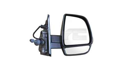 Oglinda usa exterioara Fiat Doblo (152/263), 01.2010-12.2014, Cargo; Doblo (263), 01.2015-, Cargo; Opel Combo, 2015-12.2018, partea Dreapta, reglare electrica; carcasa neagra; incalzit; sticla convexa; cu Lucas; sticla dubla (duplex), Aftermarket