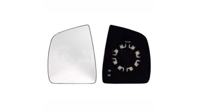 Geam oglinda exterioara cu suport fixare Fiat Doblo (152/263), 01.2010-12.2014; Doblo (263), 01.2015-; Opel Combo, 11.2011-12.2018, partea Stanga, sticla convexa, Aftermarket