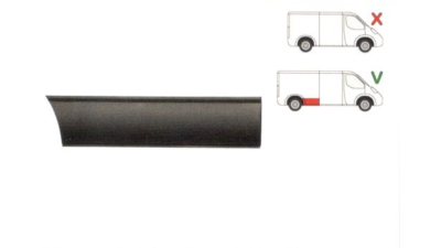 Segment reparatie aripa spate Iveco Daily,1978-1990 ,Lung Partea Dreapta, Spate,in fata rotii, 