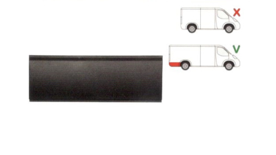 Segment reparatie aripa spate Iveco Daily,1978-1990 Lung Partea Stanga, Dreapta, Spate, in spatele rotii, 