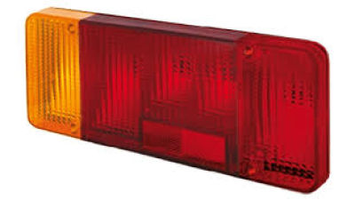 Dispersor Stop spate Citroen C25, Jumper, Fiat Ducato, Iveco Daily, Peugeot Boxer, cu lampa ceata , omologare ECE, 300x130mm, 7984016, Stanga