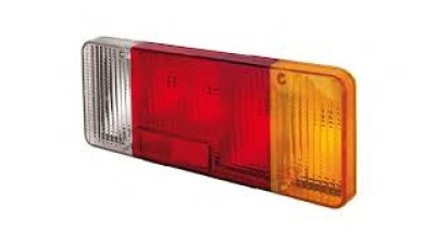 Dispersor Stop spate Citroen C25, Jumper, Fiat Ducato, Iveco Daily, Peugeot Boxer, cu lampa ceata , omologare ECE, 300x130mm, 7984015, Dreapta