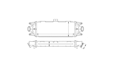 Intercooler Iveco Daily, 06.2002-06.2006, motor 2.3 TD, 2.8 TD, 3.0 TD, diesel, cutie manuala, cu/fara AC, aluminiu brazat/plastic, 475x187x64 mm, 
