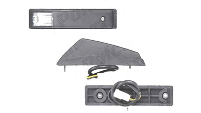 Lampa semnalizare Iveco Eurocargo, 01.1991-12.2002; Stralis, 2003-2007, fata, Stanga = Dreapta, cabina sofer; alb; cu cablaj, OEM/OES 500376180