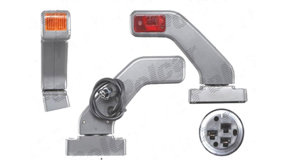Lampa semnalizare Iveco Eurostar-Eurotech, 01.1993-12.2002; Eurocargo, 01.1991-12.2002 , spate, Dreapta, rosu-galben; cu cablaj, OEM/OES