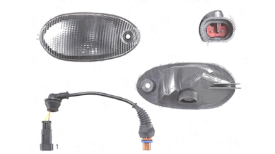 Lampa semnalizare Iveco Stralis, 2003-2013, fata, Dreapta, cabina sofer; in parasolar cabina; cu cablaj, OEM/OES