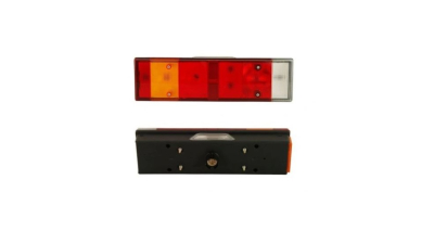 Stop, lampa spate IVECO DAILY, 04.1996-12.1998; EUROCARGO, 01.1991-2008; EUROCARGO, 2008-; STRALIS, 2003-2007; STRALIS, 2007-, PICK-UP, OEM/OES, partea stanga, cu lumini nr inmatriculare; Latime: 460 mm; Inaltime: 125 mm;tip bec P21W+R10W+R5W;